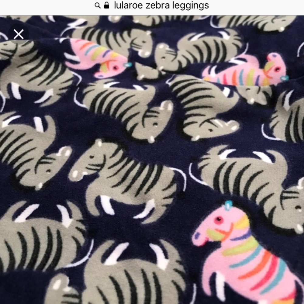 DISO Lularoe Zebra Leggings Kids LXL/Tween